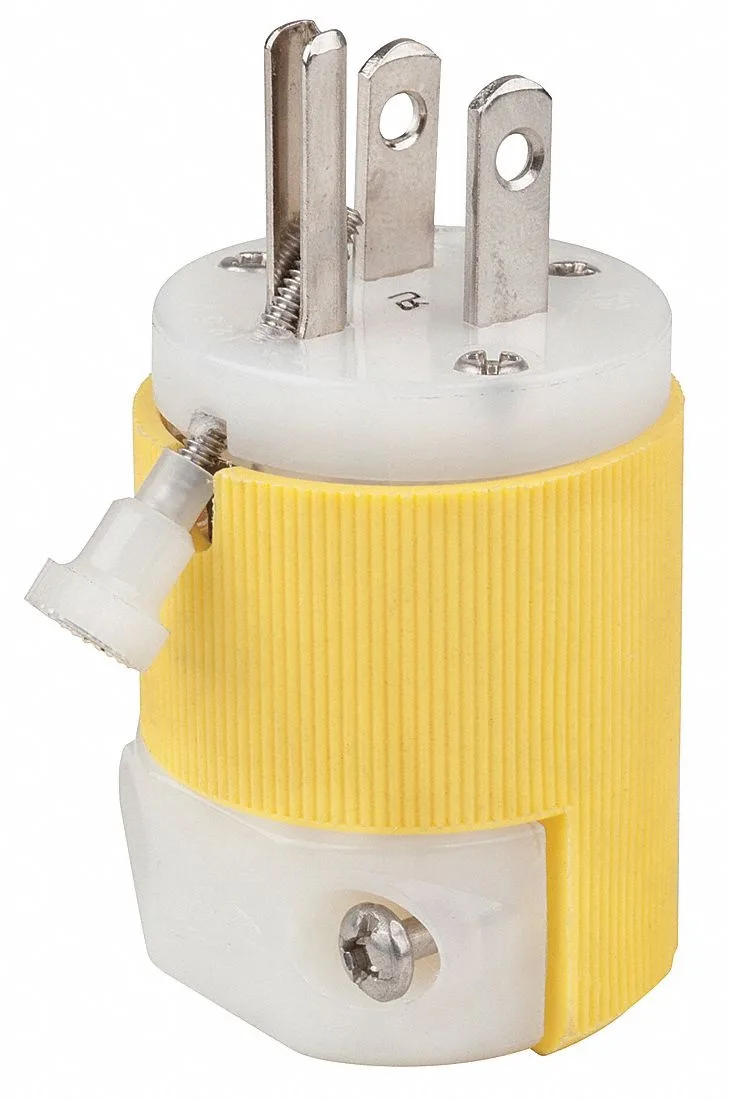 Hubbell Incorporated Hubbell Incorporated HBL52CM80C 15 A 125V Straight Blade Plug — product photo