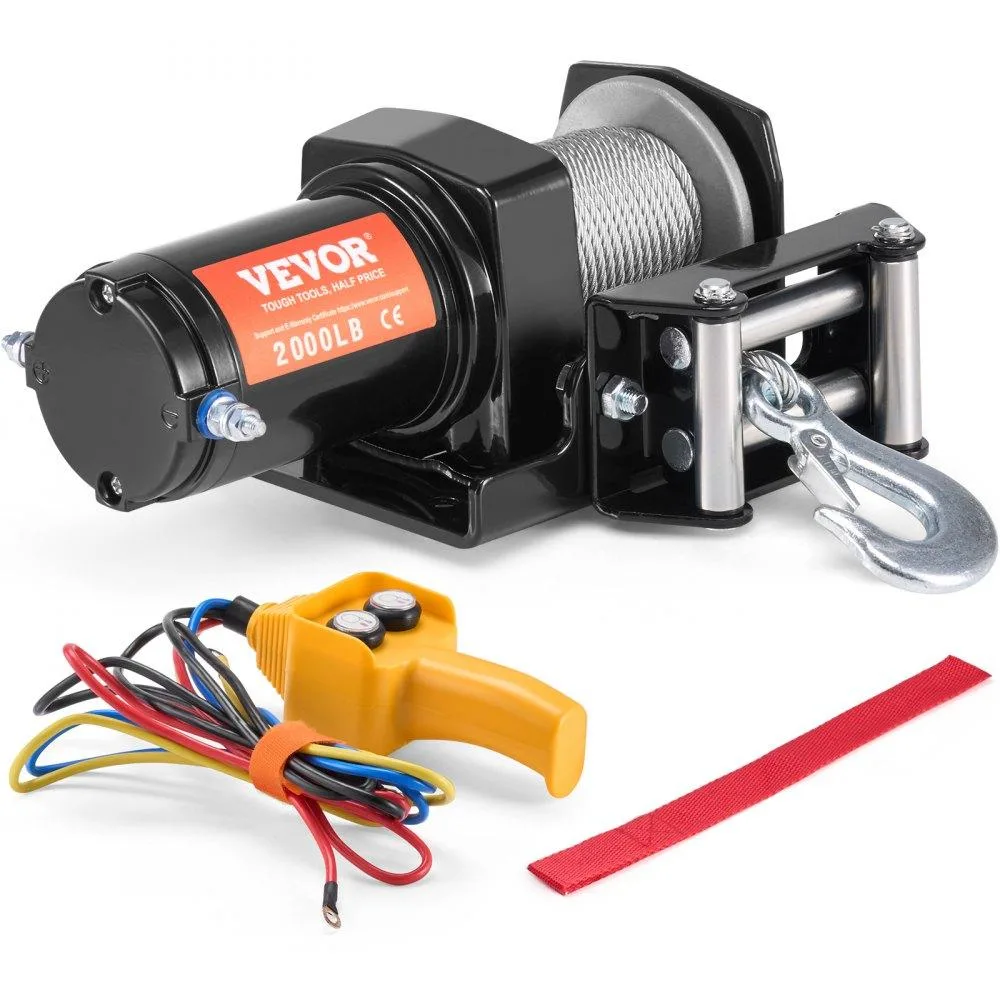 VEVOR VEVOR Electric Winch ATV UTV 2000 lb Steel Cable IP55 Wired Control — product photo