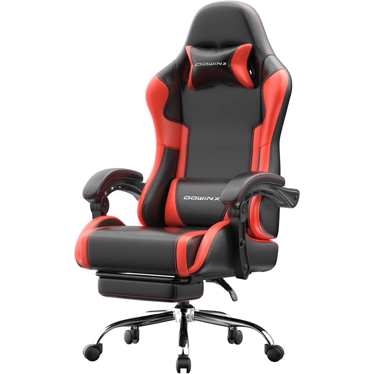 Dowinx Dowinx LS-6658J gaming chair black PU leather 330 lb 150° recline — product photo