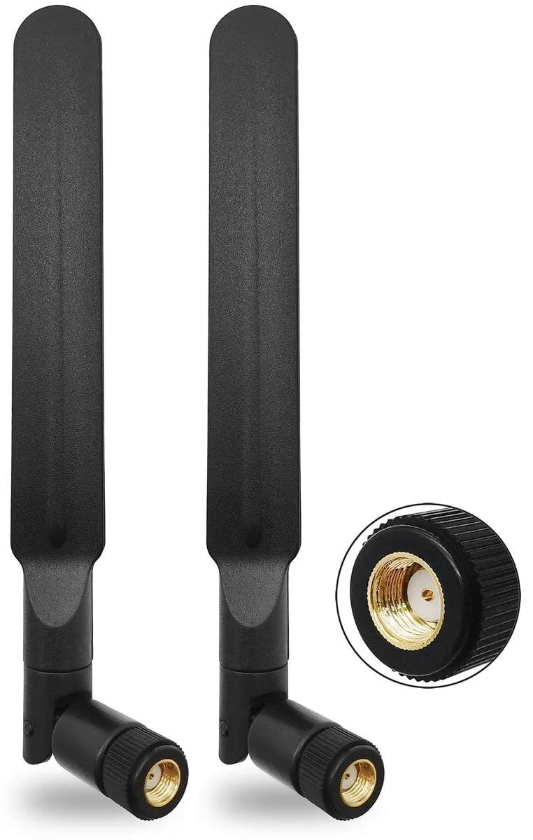  Tenmory WiFi 6E Tri-Band Antenna RP-SMA Male 2 Pcs — product photo