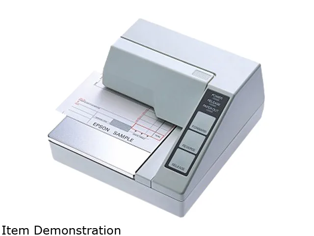 Epson America Epson America C31C178242 TM-U295P-242 receipt printer, parallel, 2.1 lps, 35/42 columns, white — product photo