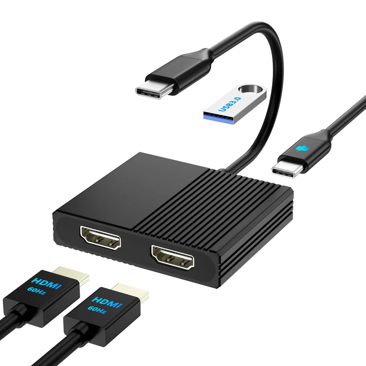 Belkin AOYV01 4-in-1 USB-C Docking Station Dual 4K@60Hz HDMI USB 3.0 100W PD — product photo