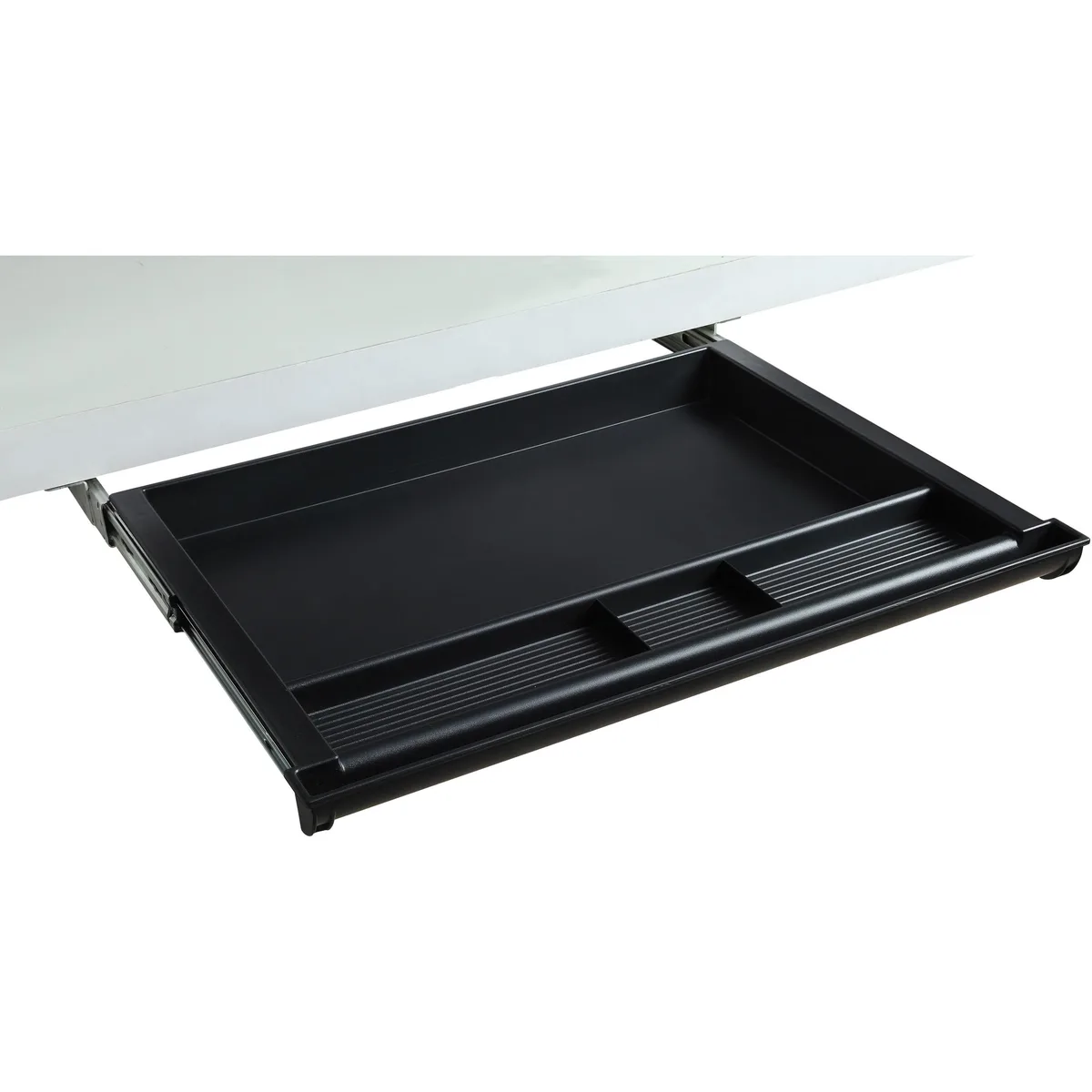 Lorell Lorell LLR82092 4-Compartment Workstation Drawer 20-1/2x16 Black office furniture — product photo