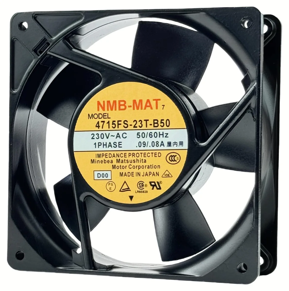 Vszerda Vszerda 4715FS-23T-B50 120 mm 120x120x38 mm 230 V AC case fan — product photo