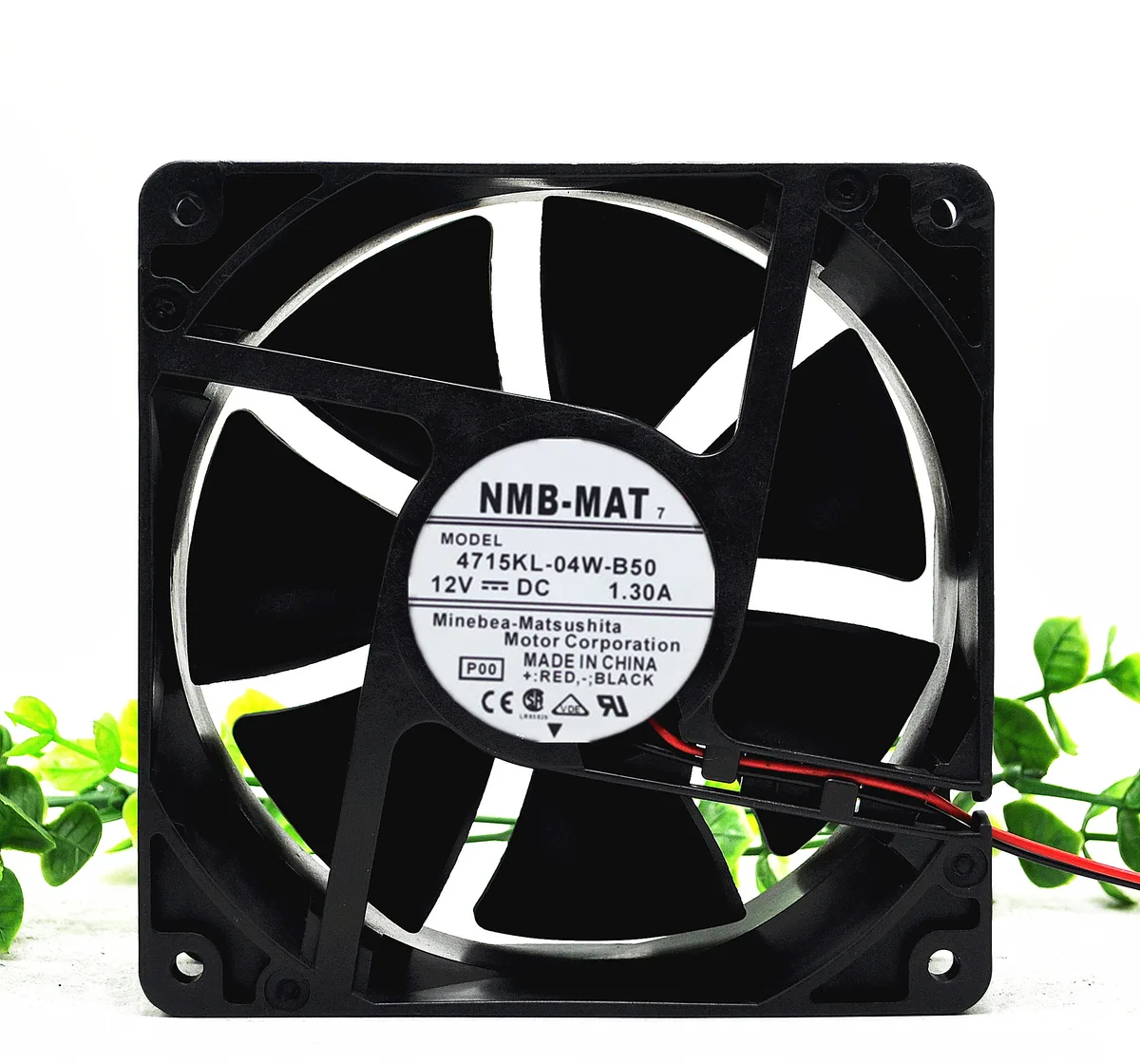 Fans Fans 4715KL-04W-B50 12038 120mm 38mm 12V 1.3A 3600 rpm 2-wire case fan — product photo