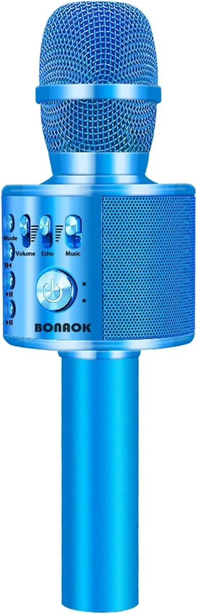 BONAOK Q37 Blue Karaoke Microphone 80dB 120dB SNR — product photo