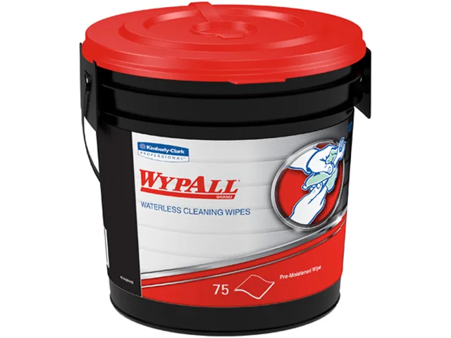 WypAll WypAll 91371 Waterless Industrial Cleaning Wipes 75 Sheets 9.5" x 12 — product photo