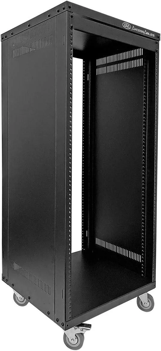 TAURKENAM TAURKENAM 22U 19" Server Rack Cabinet with Locking Wheels — product photo