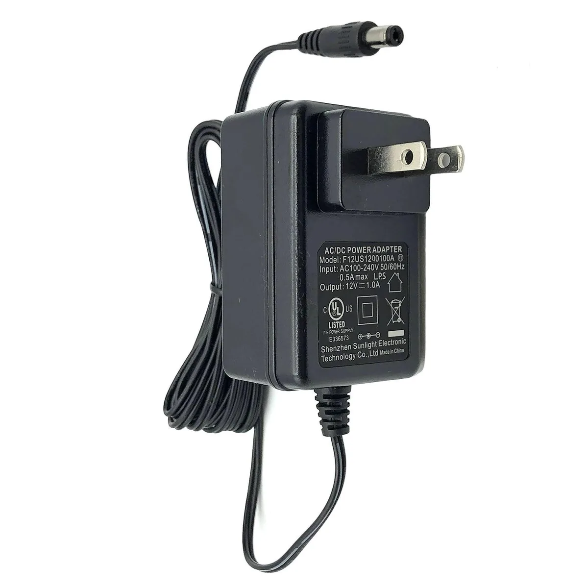 Shenzhen Kaifa Technology Co., Ltd Shenzhen Kaifa Technology Co., Ltd F12US1200100A power adapter 12V 1.0A 5.5x2.1mm — product photo