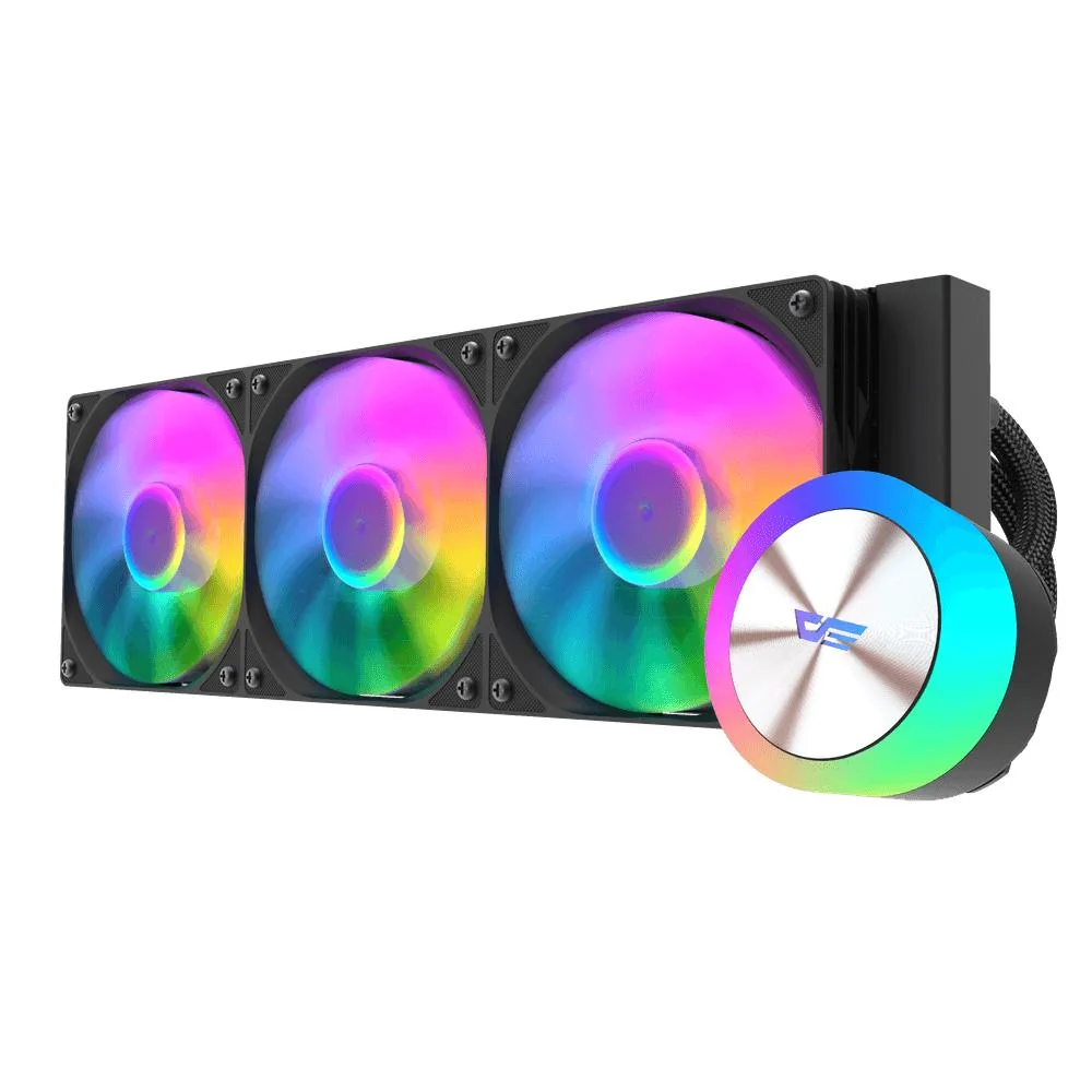 darkFlash darkFlash AQUAGLOW DG360 360mm liquid cooler black — product photo