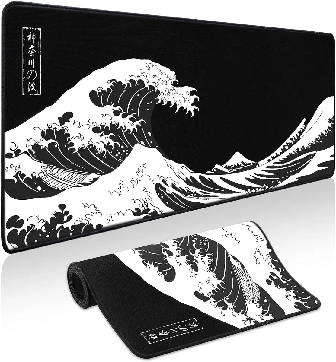 BAOFENG BAOFENG Kanagawa Gaming Mouse Pad 31.5 x 11.8 in — product photo