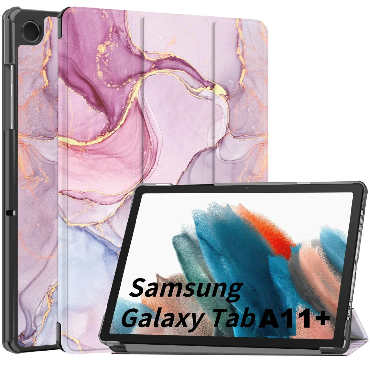 anicestore anicestore Tri-Fold Case for Samsung Galaxy Tab A11 Plus 11 Inch (SM-X230 SM-X235 SM-X236 SM-X238) Marble — product photo