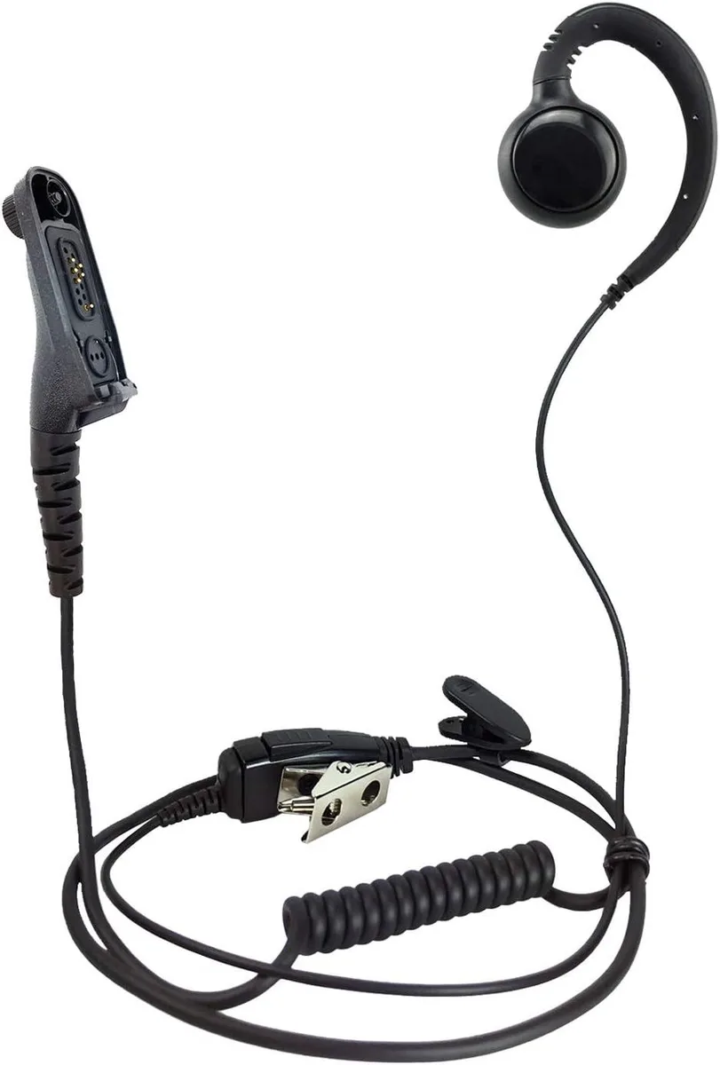 usbroway usbroway C-Shape Swivel Ear Hanger Earpiece Motorola XPR6550 XPR7550e XPR7580e MTP850 APX900 APX4000 APX6000 — product photo