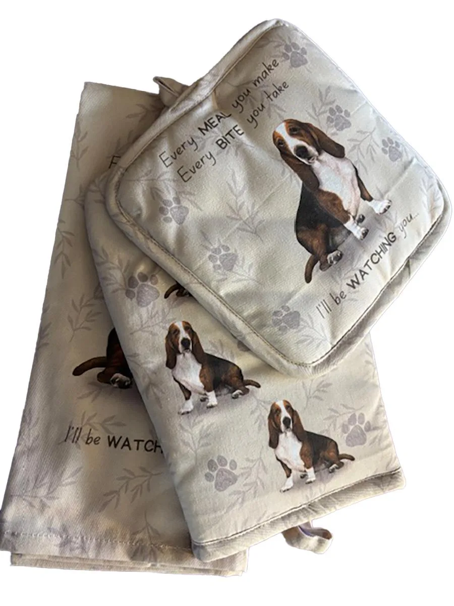 E&amp;S Pets E&amp;S Pets Basset Hound 3 Piece Kitchen Set — product photo