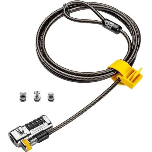 Kensington ClickSafe combination laptop lock with braided cable and master code feature