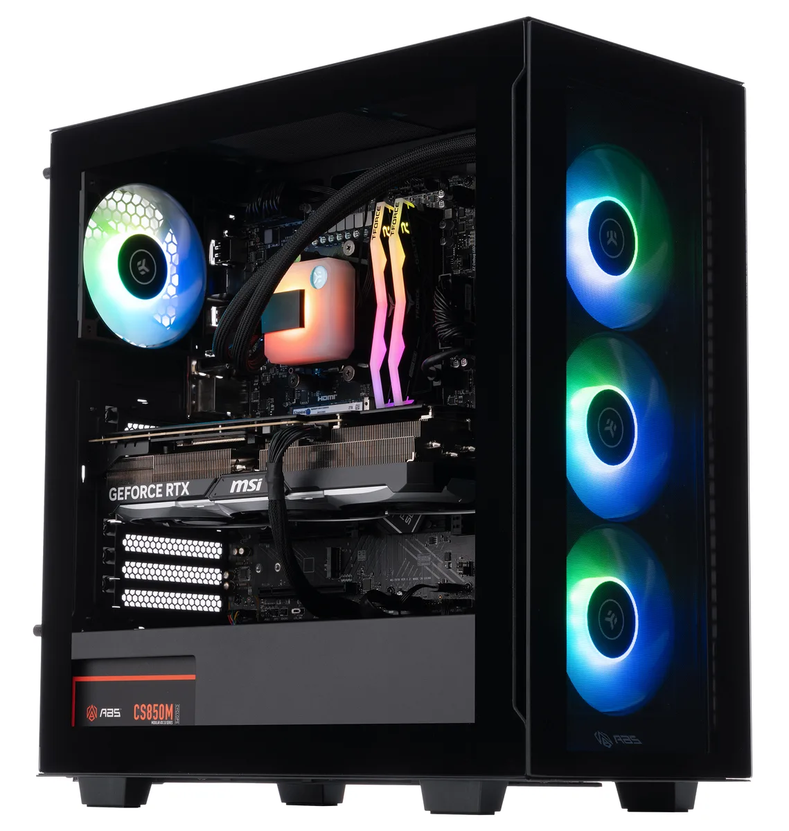 ABS ABS TR7700X4080 gaming PC Ryzen 7 7700X RTX 4080 32GB DDR5 2TB NVMe — product photo