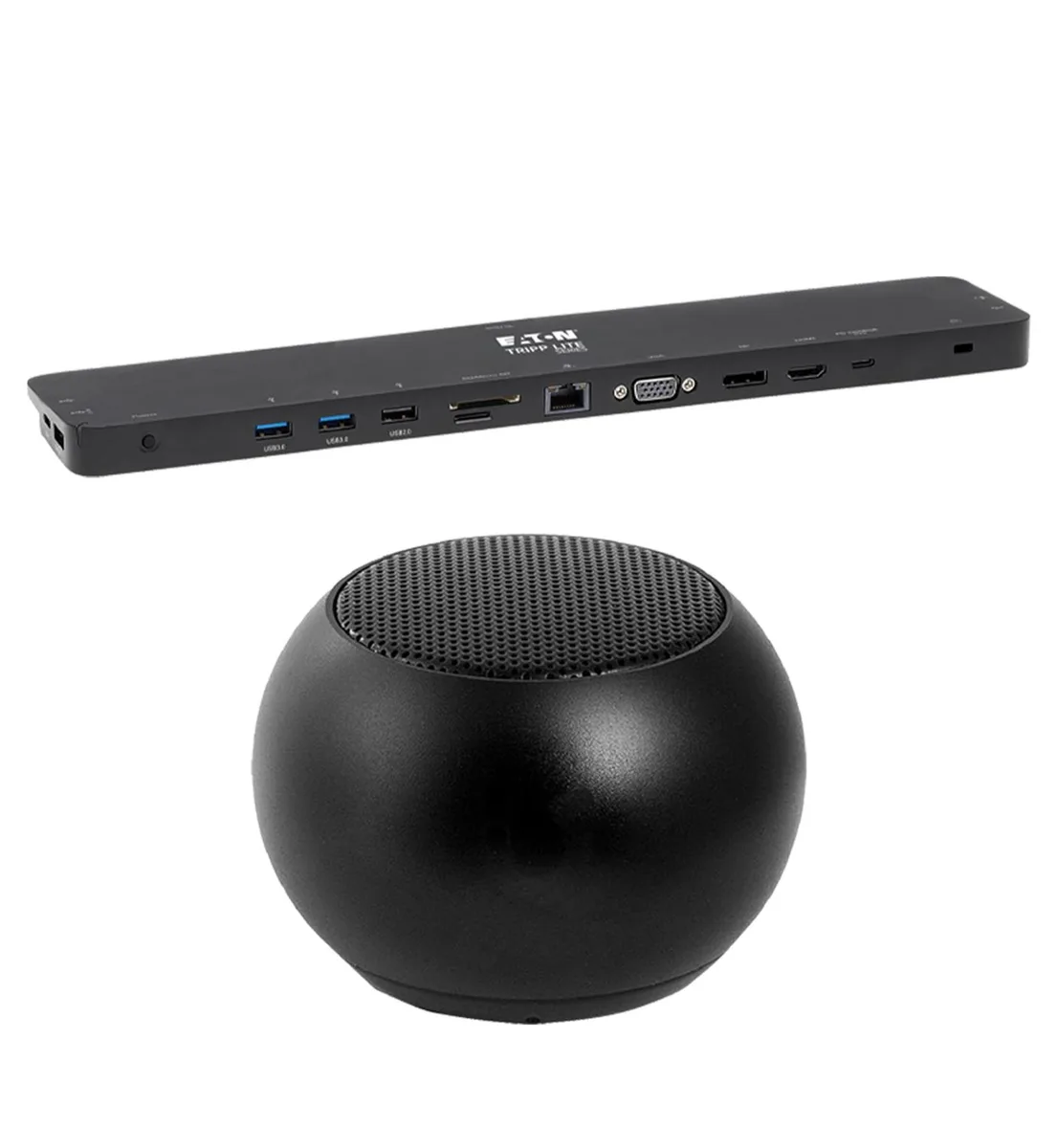 Tripp Lite Tripp Lite USB-C Dock 100W Triple Display with Bluetooth Mini U Speaker — product photo