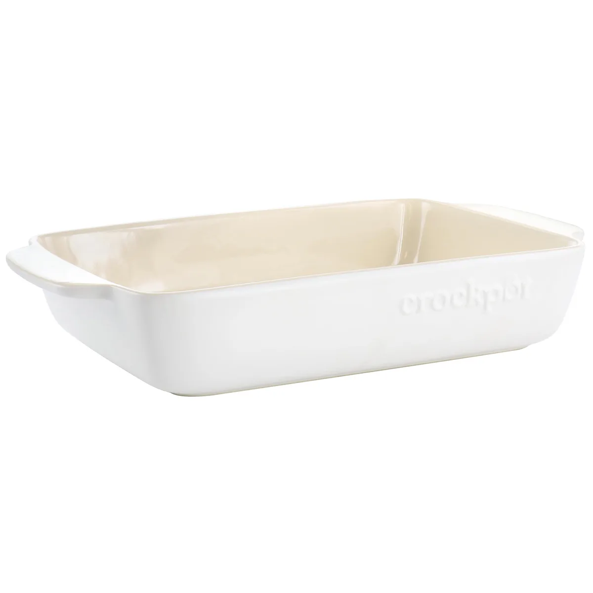 Crockpot Crockpot 510119809M 4 Quart Rectangular Stoneware Bakeware Cream — product photo