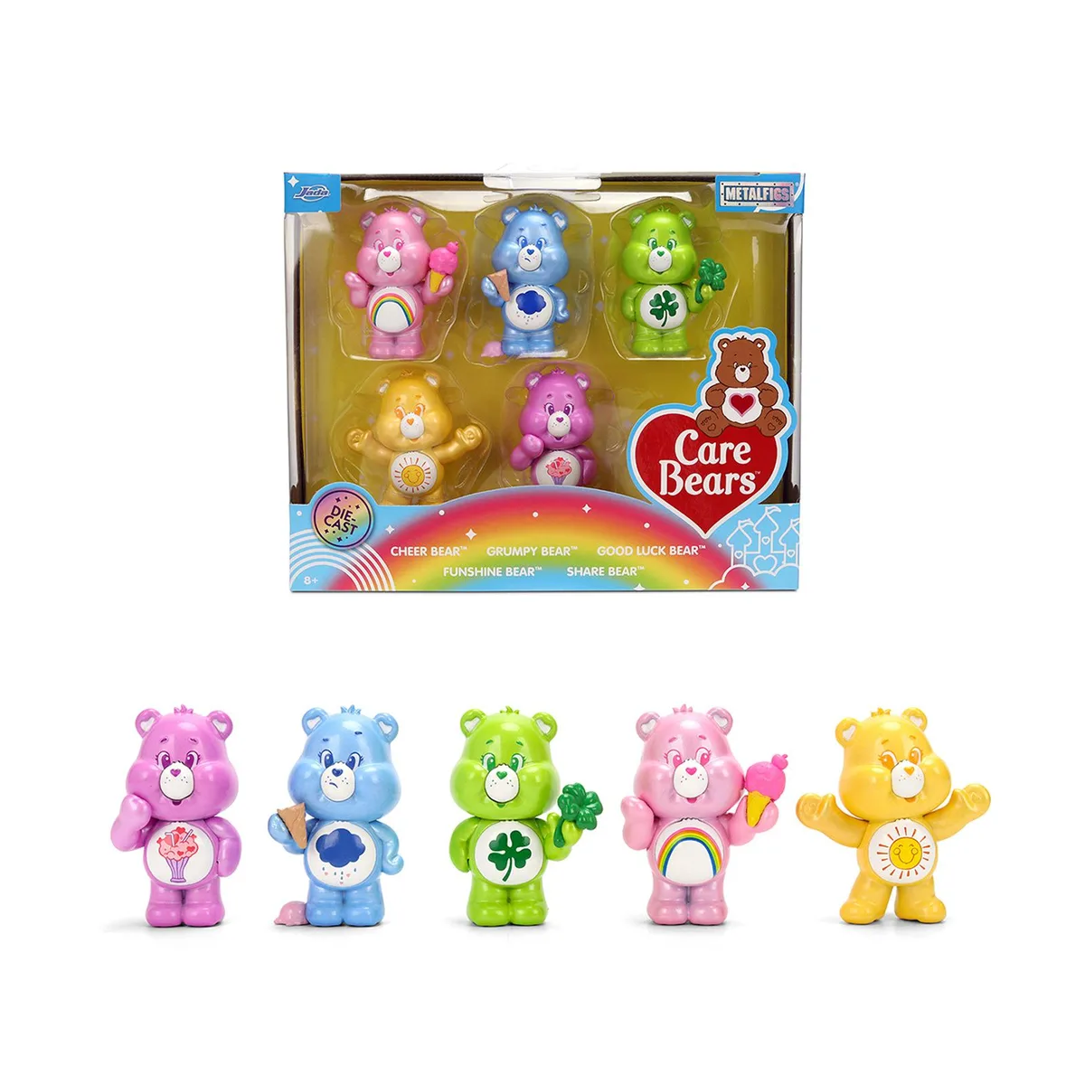 Jada Jada Care Bears Metalfigs Set of 5 Diecast Figures 2.5 inch — product photo
