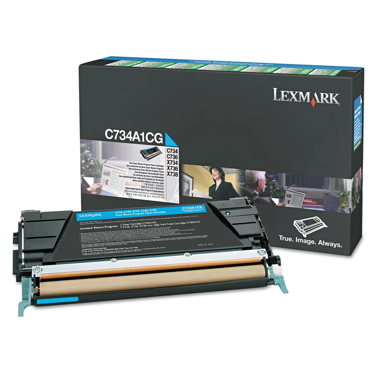 Lexmark Lexmark C748H1CG Cyan High Yield Toner Cartridge 10000 Pages — product photo