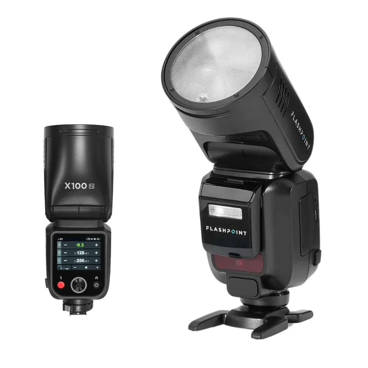 Flashpoint Brand Flashpoint X100 TTL R2 On-Camera Round Head Flash for Nikon — product photo