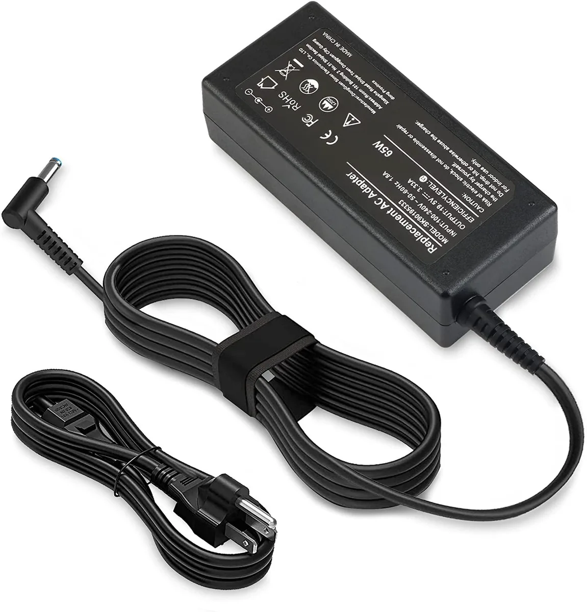 myVolts myVolts 19.5V 3.33A 65W AC Adapter Blue Tip for HP ProBook G2 G3 — product photo