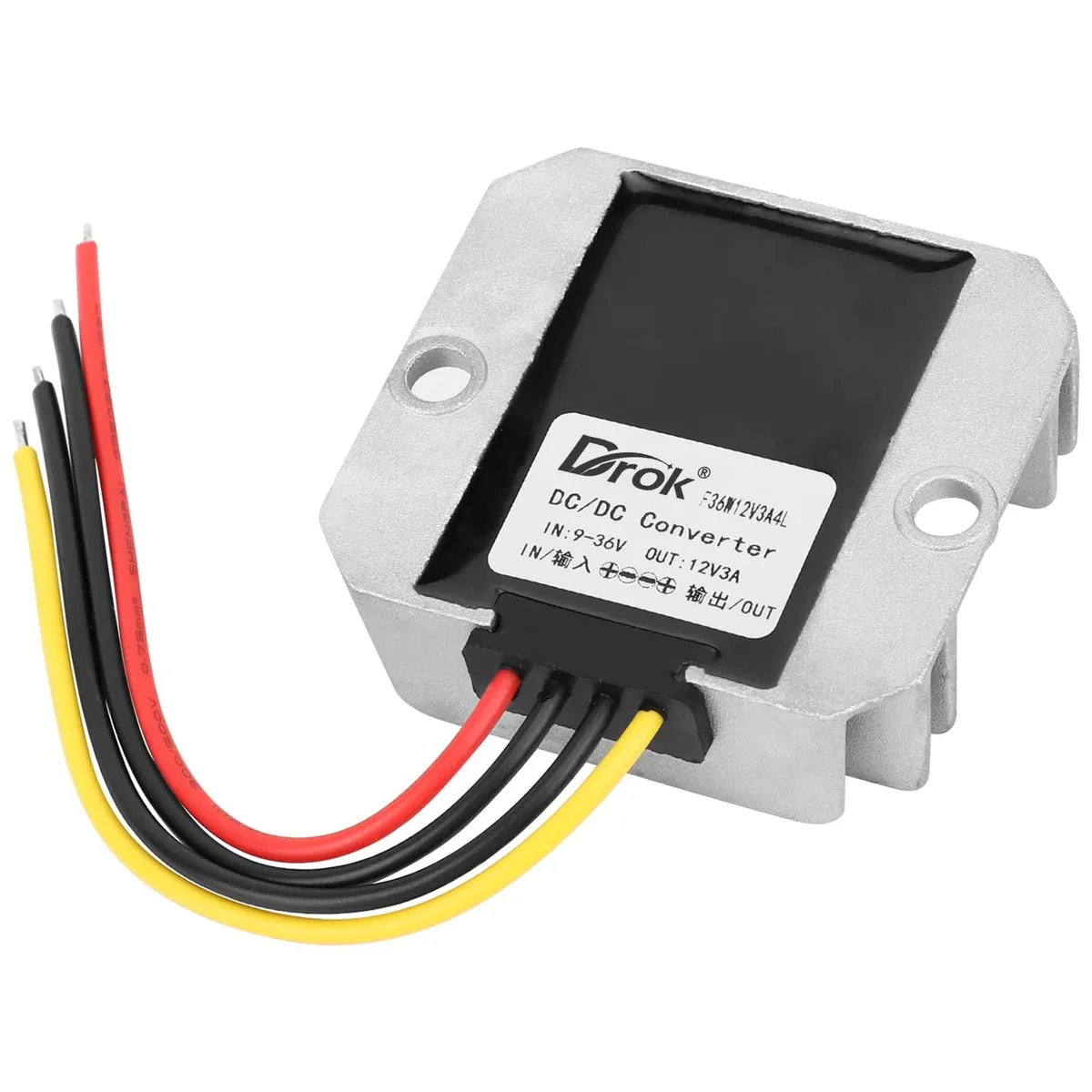 KEHIPI KEHIPI 9-36V to 12V 3A 36W IP67 Power Adapter — product photo