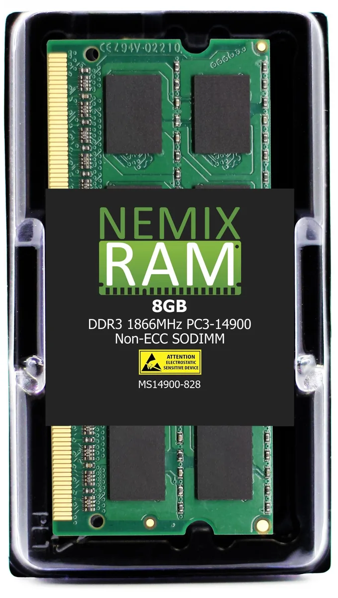 NEMIX RAM NEMIX RAM 8GB DDR3 1866 PC3-14900 CL13 1.35V 204-pin SODIMM laptop RAM — product photo