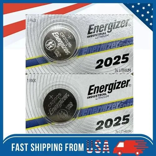 NShi NShi Energizer ECR 2025 3V Lithium Coin Cell Battery 2-Pack — product photo