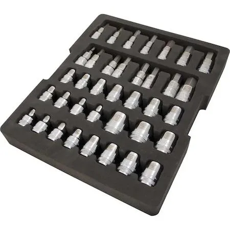 Dynamic Dynamic 105103 1/2" Drive 38 Piece Chrome Socket Set With Foam Tool — product photo