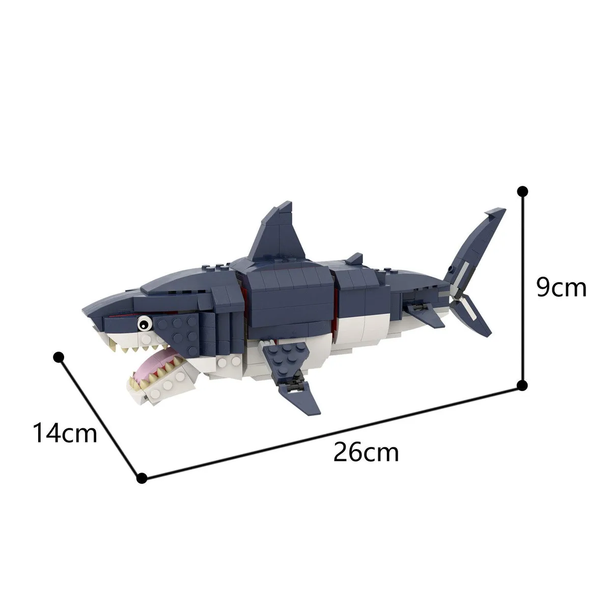ZITIANYOUBUILD ZITIANYOUBUILD MOC-54541 Deep Sea Creatures Megalodon Building Set — product photo