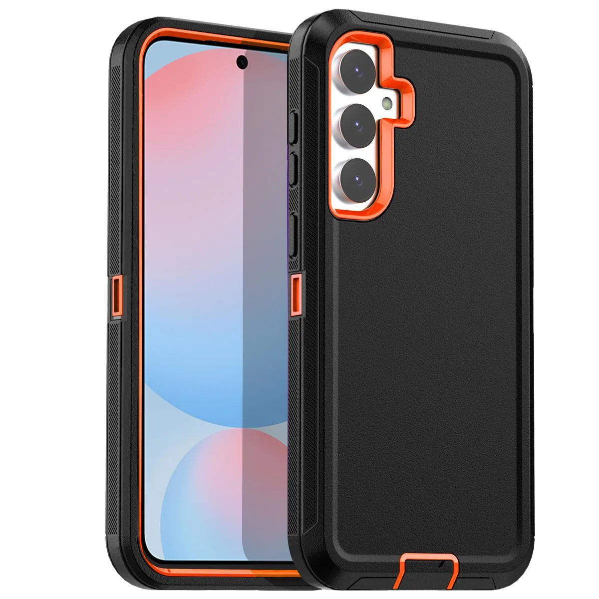 SZYG SZYG Case Samsung Galaxy S24 FE 6.7 inch Orange Black — product photo