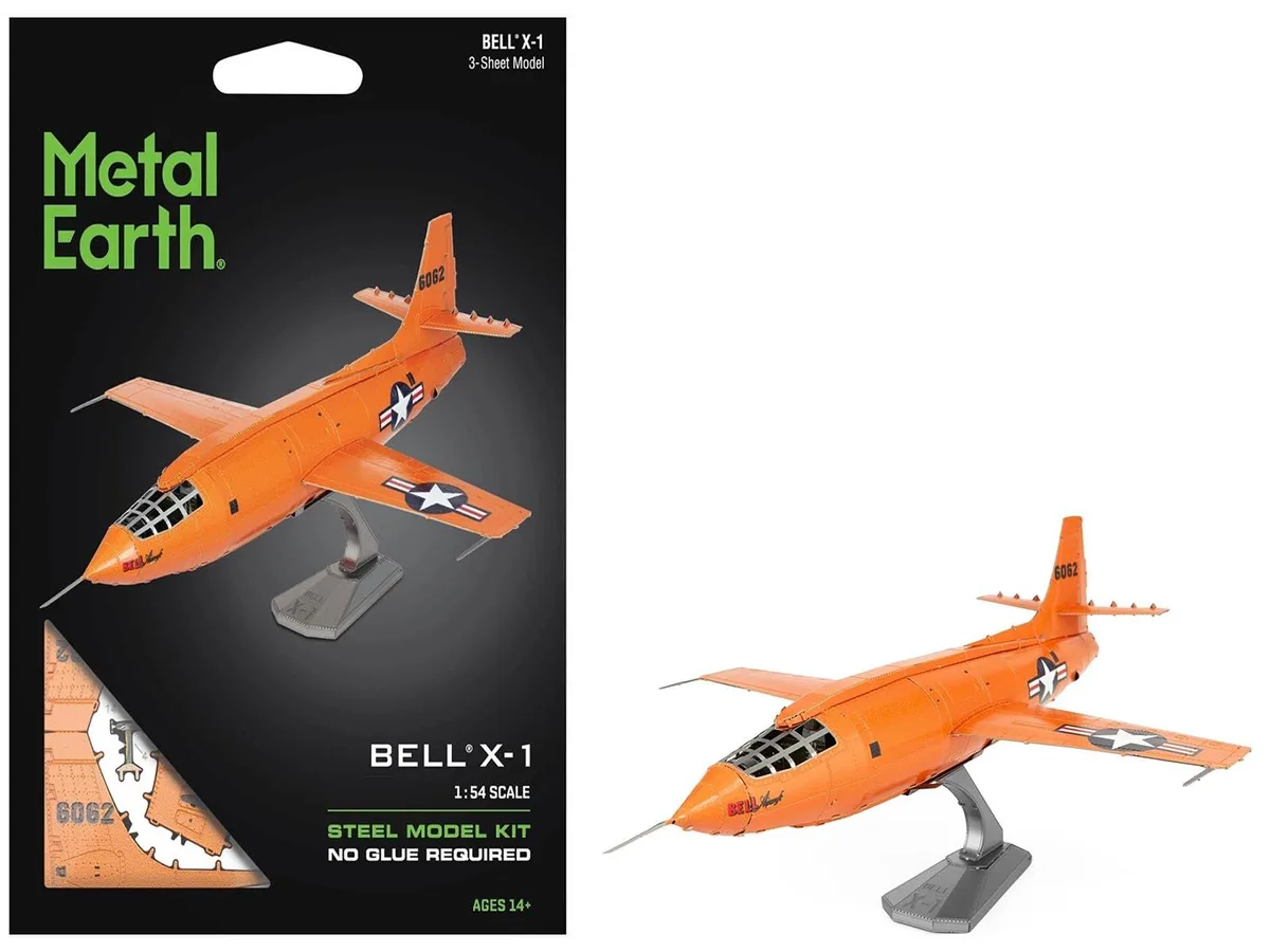 Metal Earth Metal Earth Bell X-1 Aircraft "United States Air Force" Steel Model Kit hobby collectible — product photo