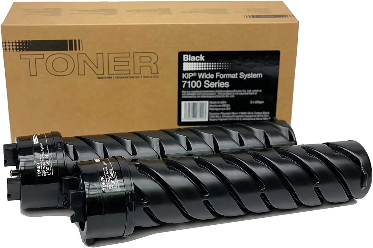 MADE IN USA TONER MADE IN USA TONER Compatible for KIP 7100 7100-103 Z240970010 Black 2 Pack toner cartridge — product photo