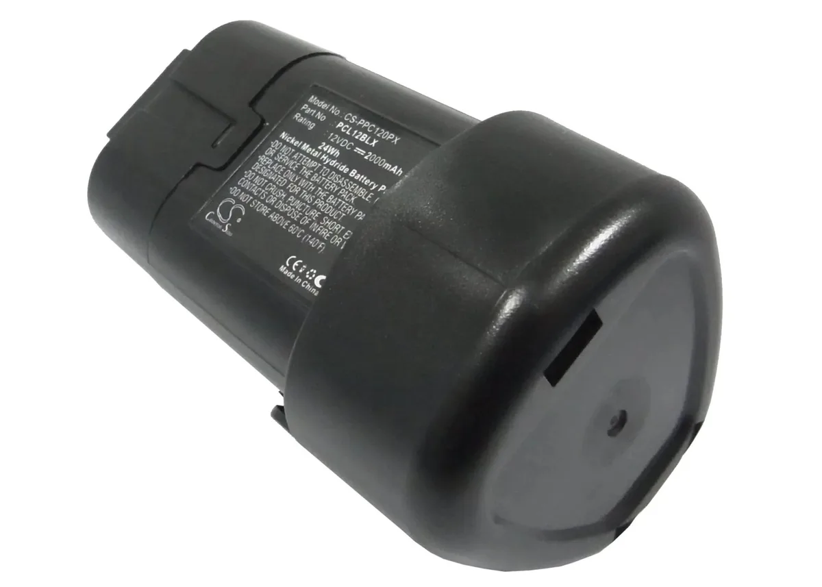 Rectangular Cameron Sino replacement battery pack, dark plastic casing with label and connector terminals