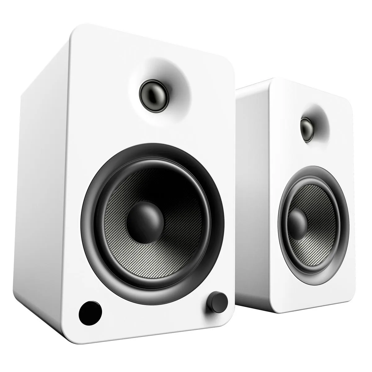 Kanto Kanto YU6MW 200W Powered Bookshelf Speakers Pair Matte White — product photo