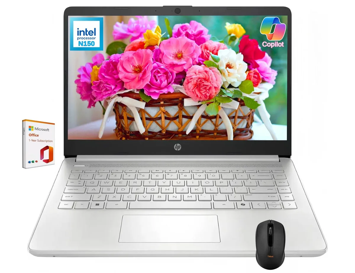 HP HP Stream 14" 2 in 1 Accessory Intel N150 4GB 128GB Silver Wireless Mouse — product photo