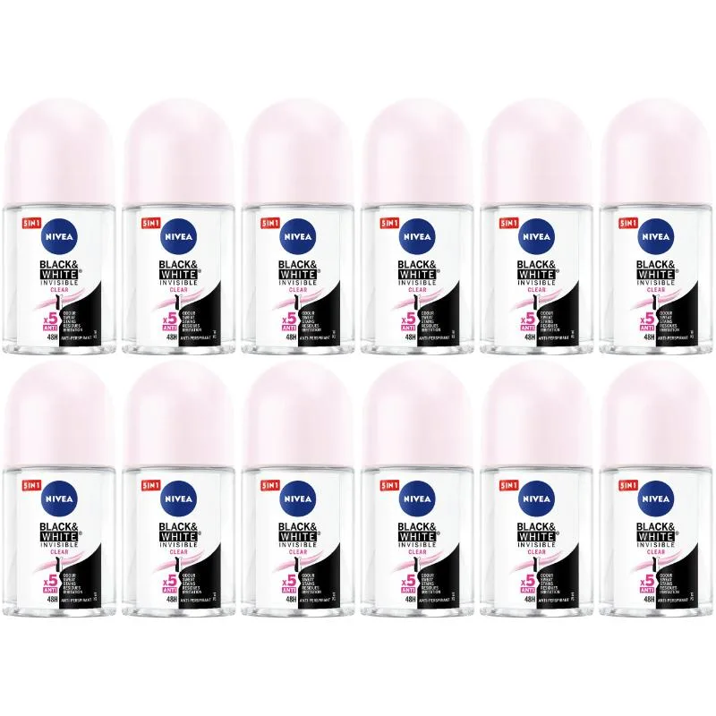 Nivea Nivea NIVE-ROL-BWCLR-2512 skin care roll-on 25 ml 12-pack — product photo