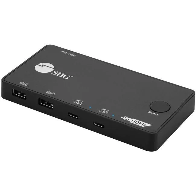 SIIG, Inc SIIG, Inc CEKV0B11S1 2x1 USB-C 4K KVM Switch — product photo