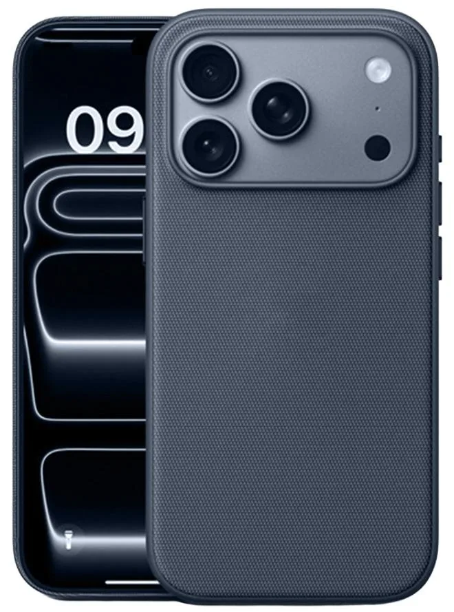 Nakedcellphone Nakedcellphone Woven Case for iPhone 17 Pro Navy Blue — product photo