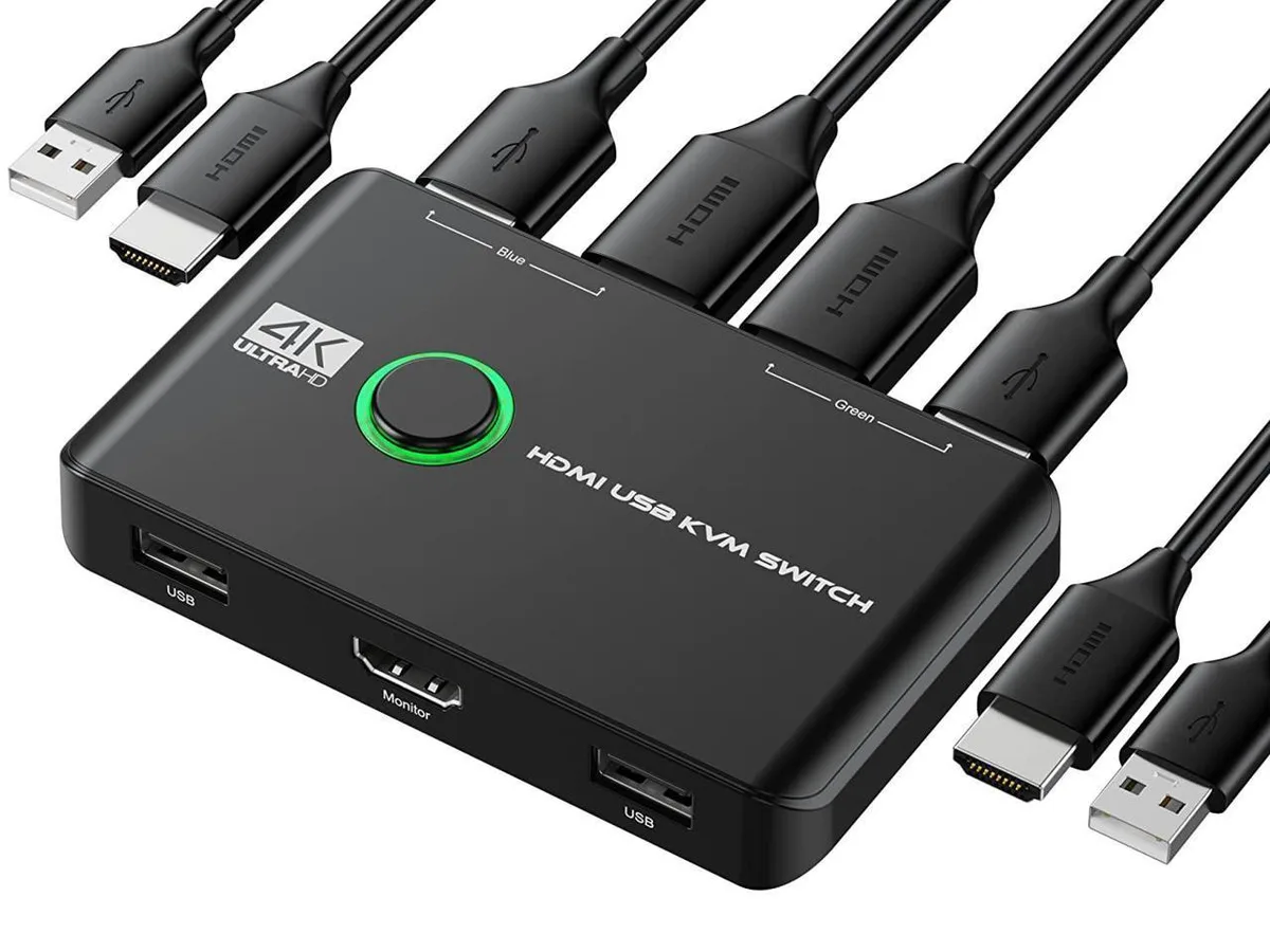KEHIPI KEHIPI 4K@60Hz 2-Port HDMI KVM Switch — product photo
