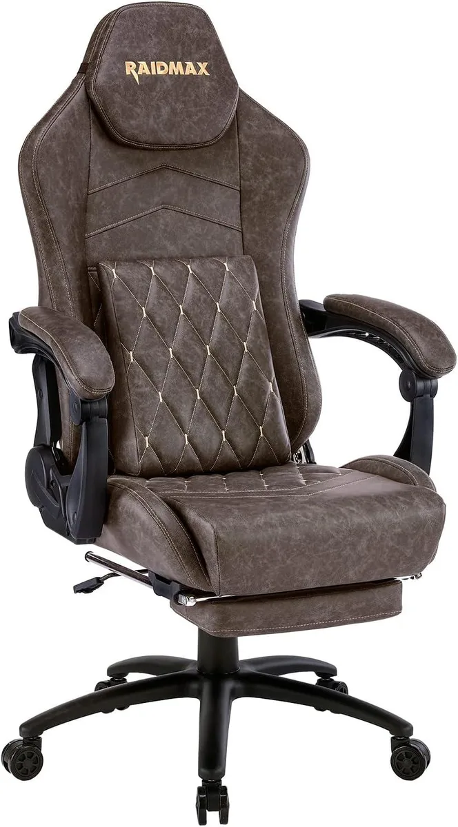 Raidmax Raidmax DK729GY gaming chair brown 300 lb 22x28x51 in — product photo