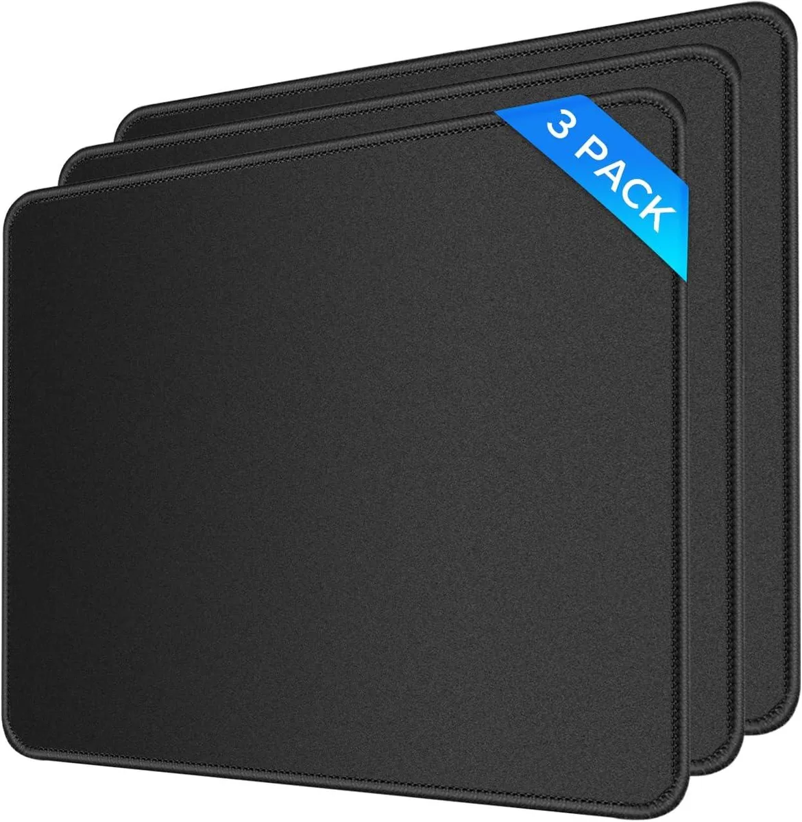 BAOFENG BAOFENG 3 Pack Mouse Pads 10.2 x 8.3 inch Black — product photo