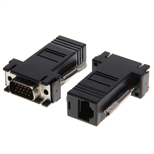 TeKit TeKit VGA Male to RJ45 Female Extender Adapter 2-Pack — product photo