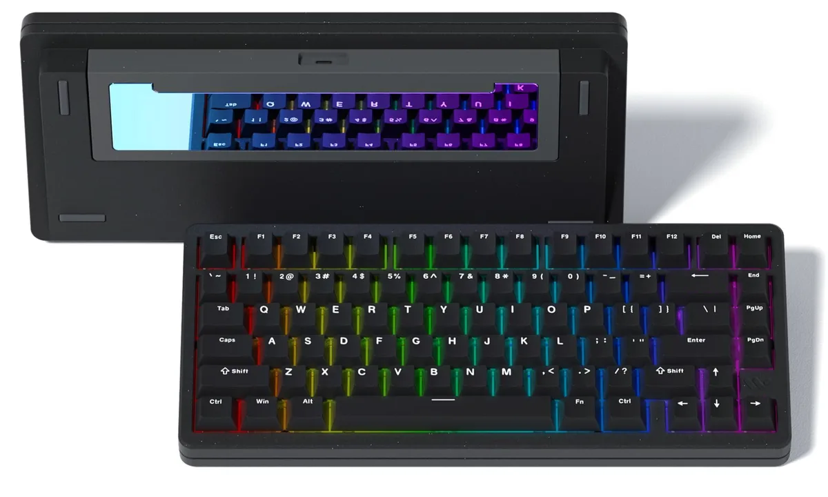 Womier Womier SK75 75% Aluminum Wireless Mechanical Gaming Keyboard Black — product photo