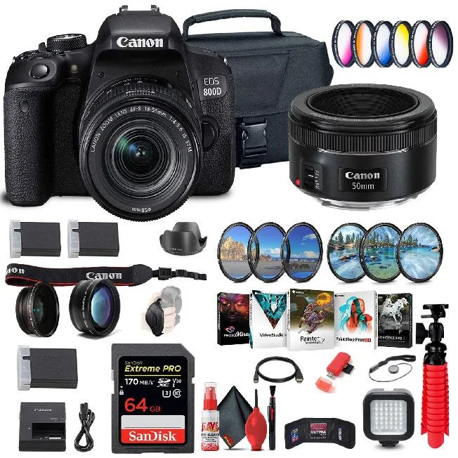 Canon Canon EOS Rebel 800D / T7i DSLR Camera 18-55mm Advanced Bundle — product photo