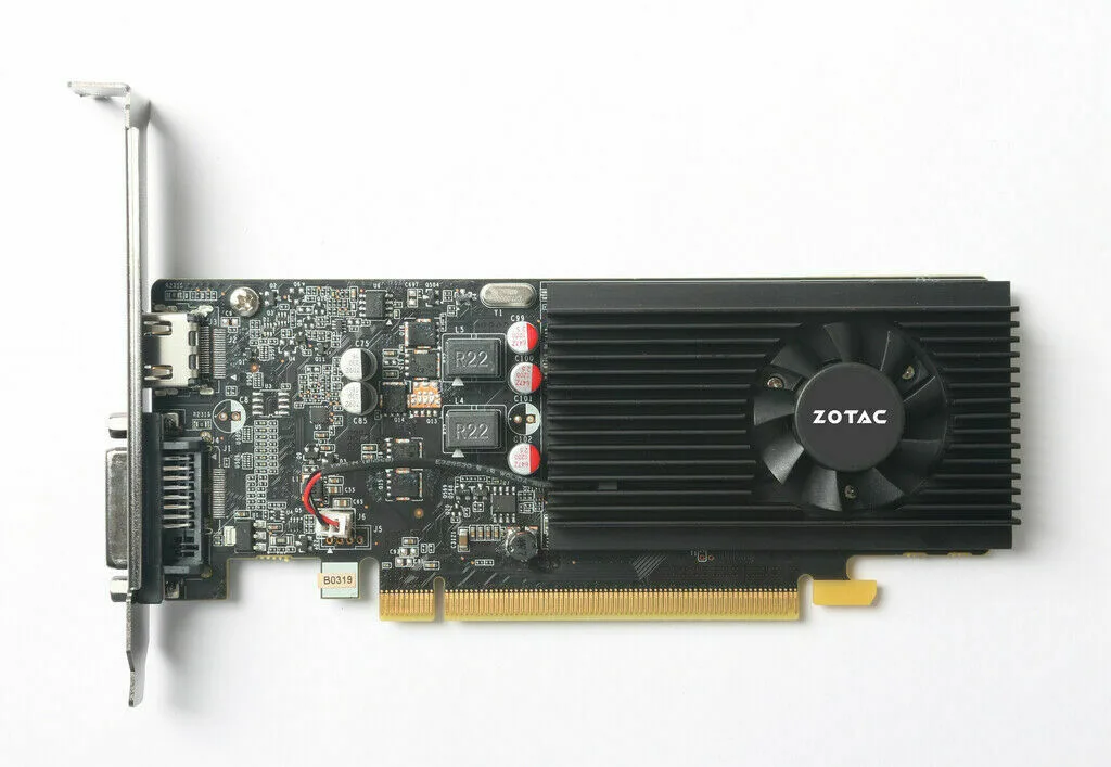 ZOTAC ZOTAC GeForce GT 1030 2GB GDDR5 Low Profile graphics card — product photo