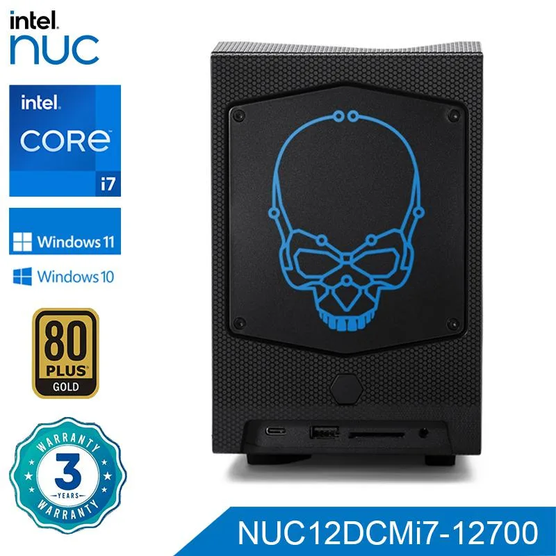 Intel Intel NUC12DCMi7 Core i7-12700 12C/20T 4.9GHz barebone mini PC — product photo