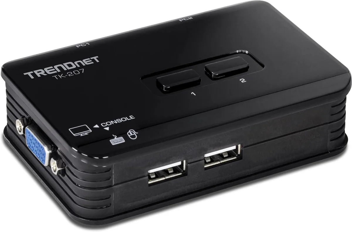 suranus suranus 2-Port USB KVM Switch White TK-207K — product photo
