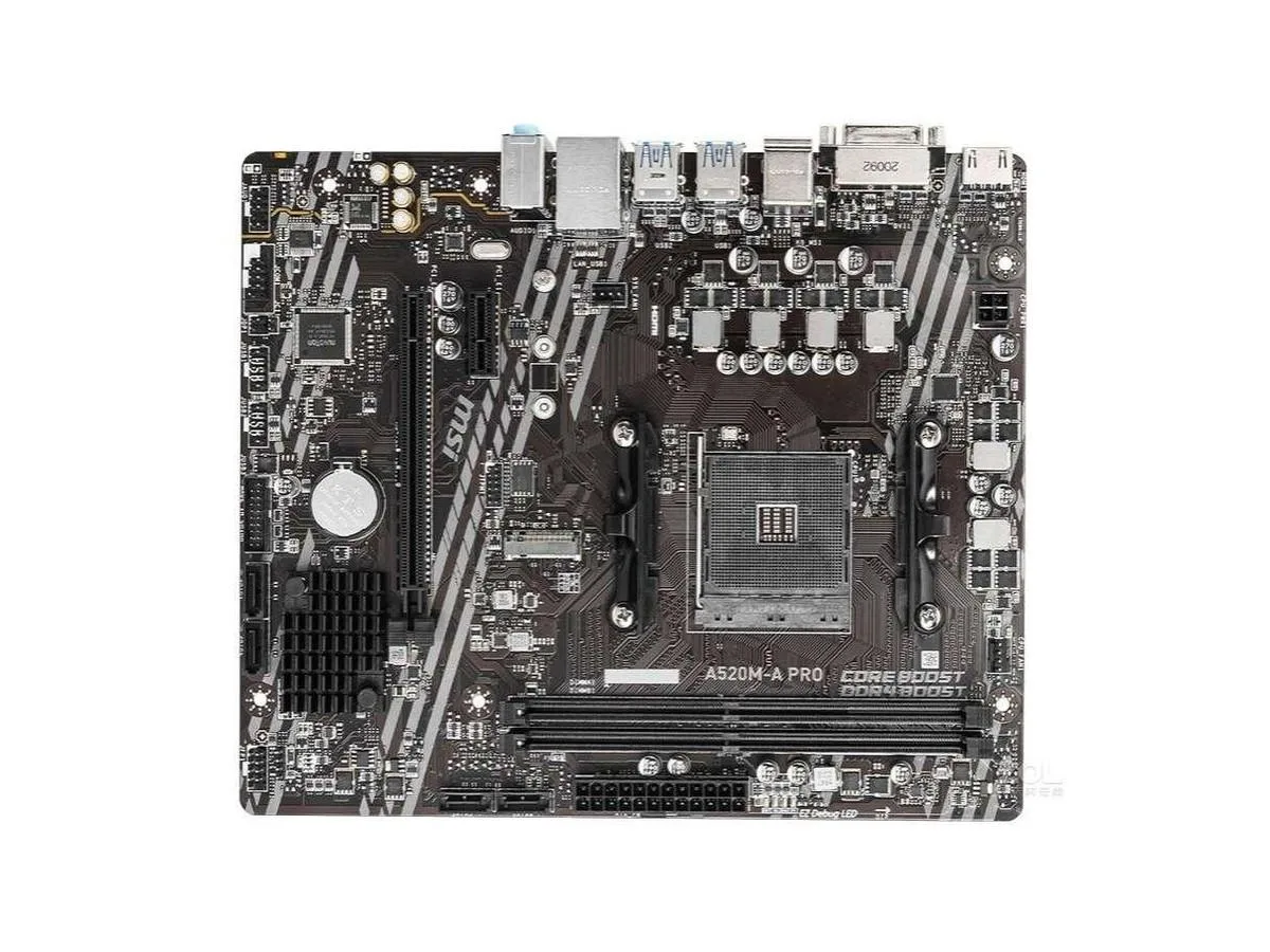 MSI MSI A520M-A PRO AMD A520 Micro ATX motherboard — product photo